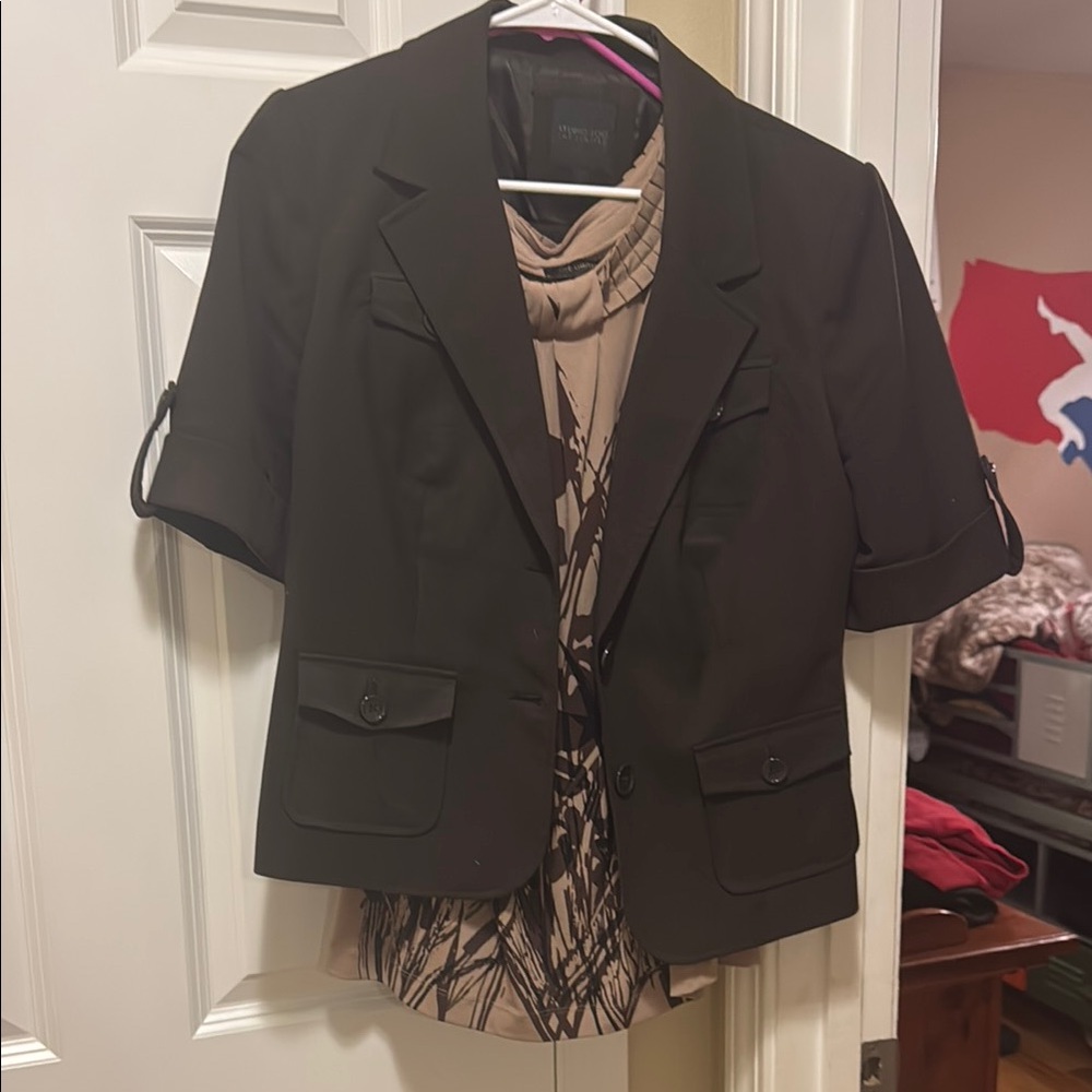 The Limited Brown and Tan Pantsuit
